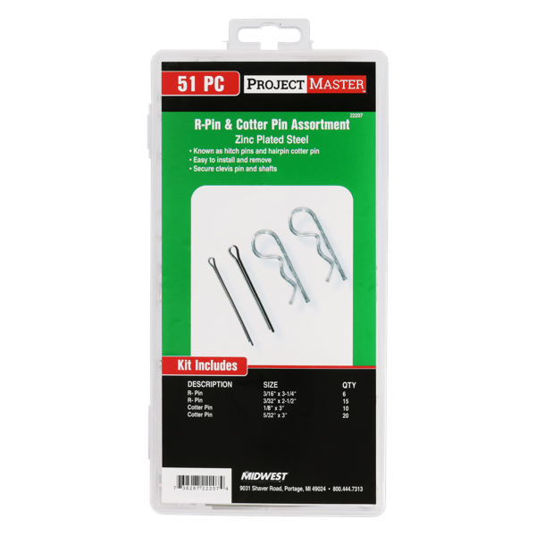 ProjectMaster External Cottering Pin 51pc Kit
