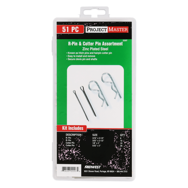 ProjectMaster External Cottering Pin 51pc Kit