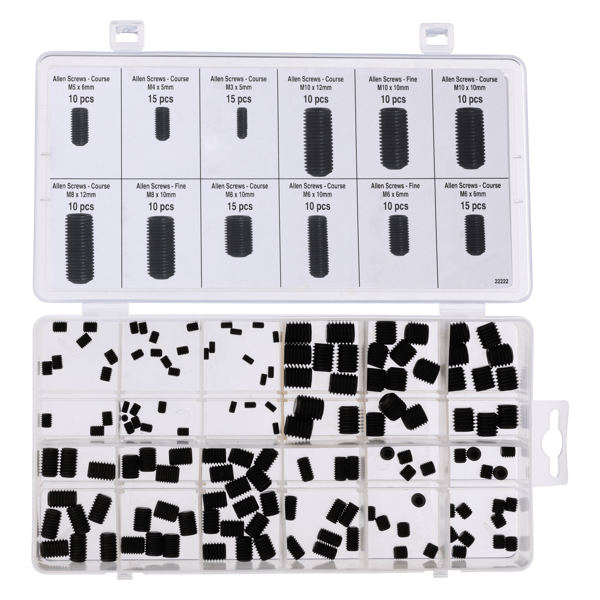 ProjectMaster Metric Socket Set Screw 140pc Kit