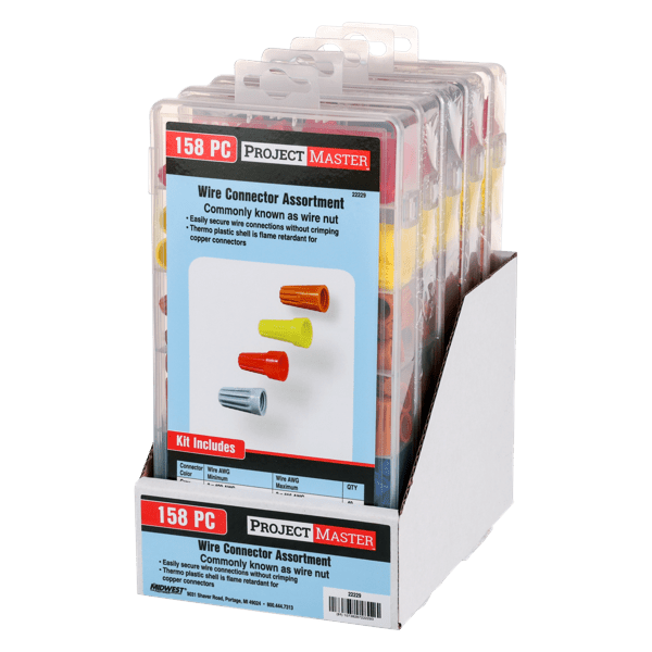 ProjectMaster Wire Nut Connector 158pc Kit