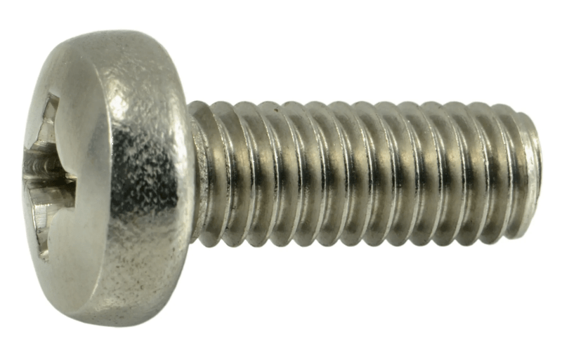6mm-1.00 x 16mm Metric Phillips Pan Machine Screws