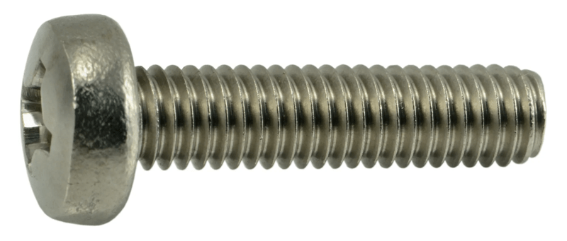 6mm-1.00 x 25mm Metric Phillips Pan Machine Screws