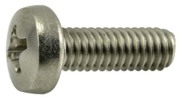 4mm-.70 x 12mm Metric Phillips Pan Machine Screws