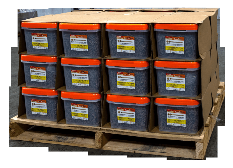 9 x 3 BuildRight Star Drive Tan Deck Screws 25lb. Tub