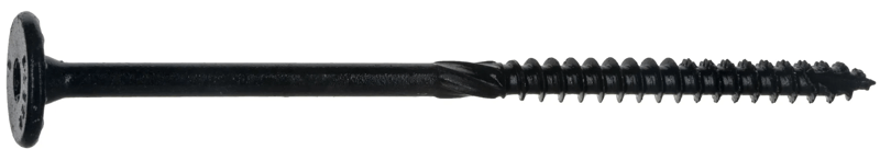 3/8 x 6 Black Structural Screws Flagged