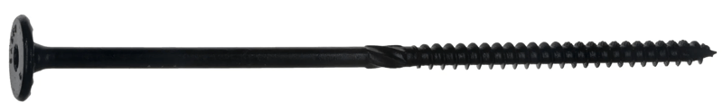 3/8 x 8 Black Structural Screws Flagged
