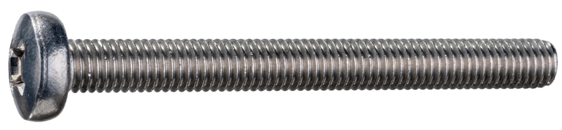 8mm-1.25 x 80mm Metric Phillips Pan Machine Screws