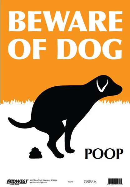 Beware Of Dog Novelty