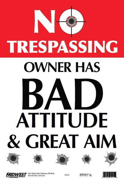 No Tres Bad Attitude Novelty