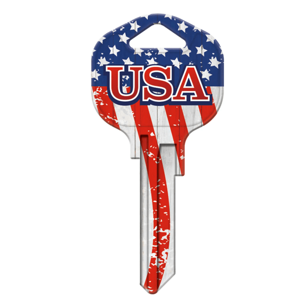 KW1-KL045 Keyblank Flag USA