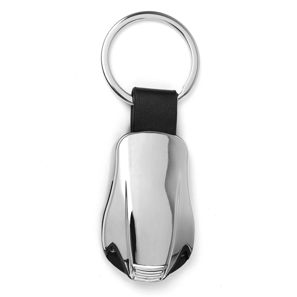 Silver Car Light Keychain