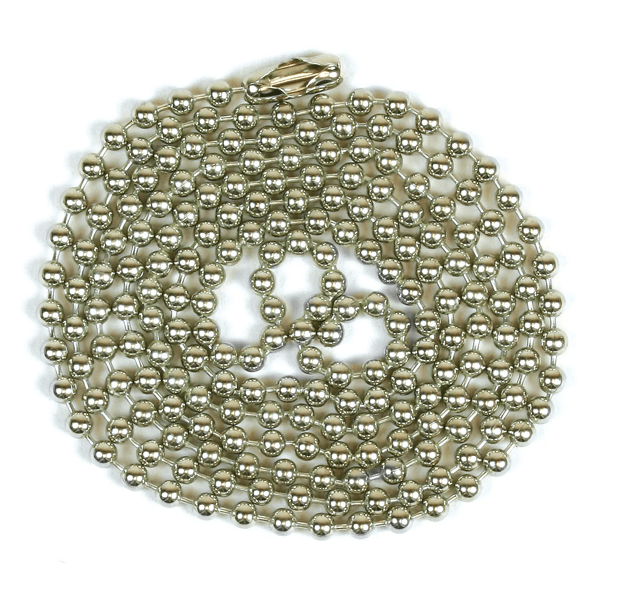 Beaded Chain,#6 NPS,3' W/Conn