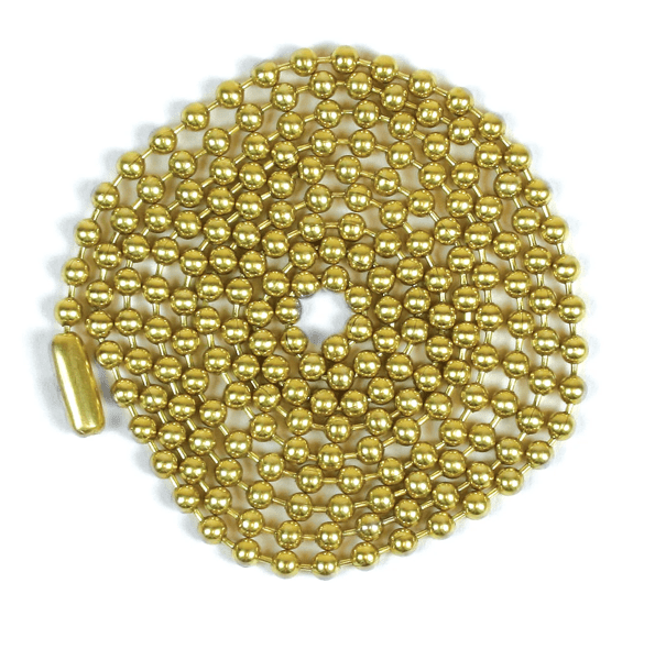 Beaded Chain,#6 BPS,3' W/Conn