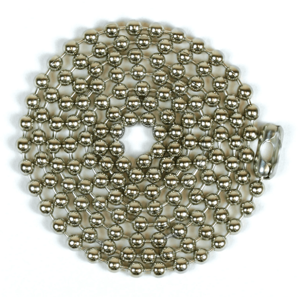 Beaded Chain,#10 NPS,3′ W/Conn